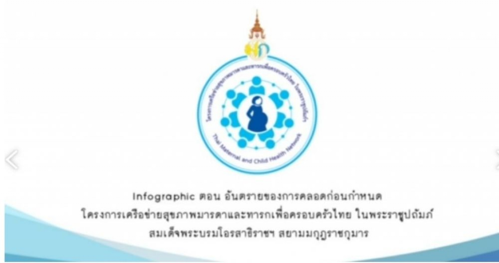 โครงการเครือข่ายสุขภาพมราดาและทารก (ตอนคลอดก่อนกำหนด)  