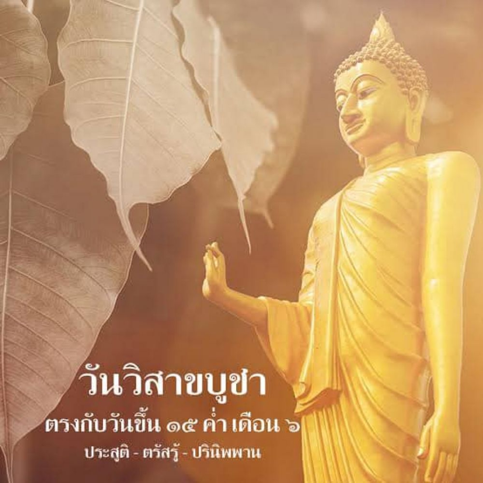 สาระน่ารู้ วันวิสาขบูชา เป็นวันสำคัญทางพระพุทธศาสนา เป็นวัน ประสูติ ตรัสรู้ และปรินิพพาน ของพระสัมมาสัมพุทธเจ้า โดยพุทธศาสนิกชนน้อมฯ