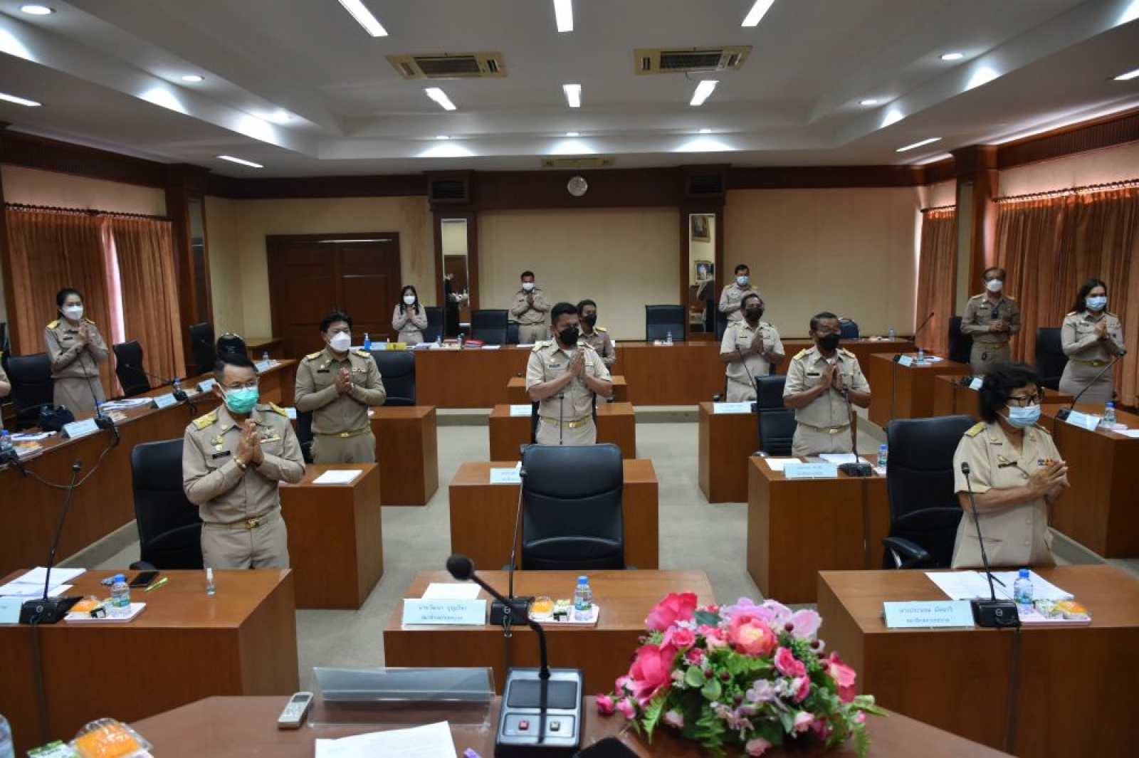 การประชุมสภาเทศบาลตำบลนาจอมเทียน สมัยสามัญ สมัยที่ 4 ครั้งที่ 1/2564