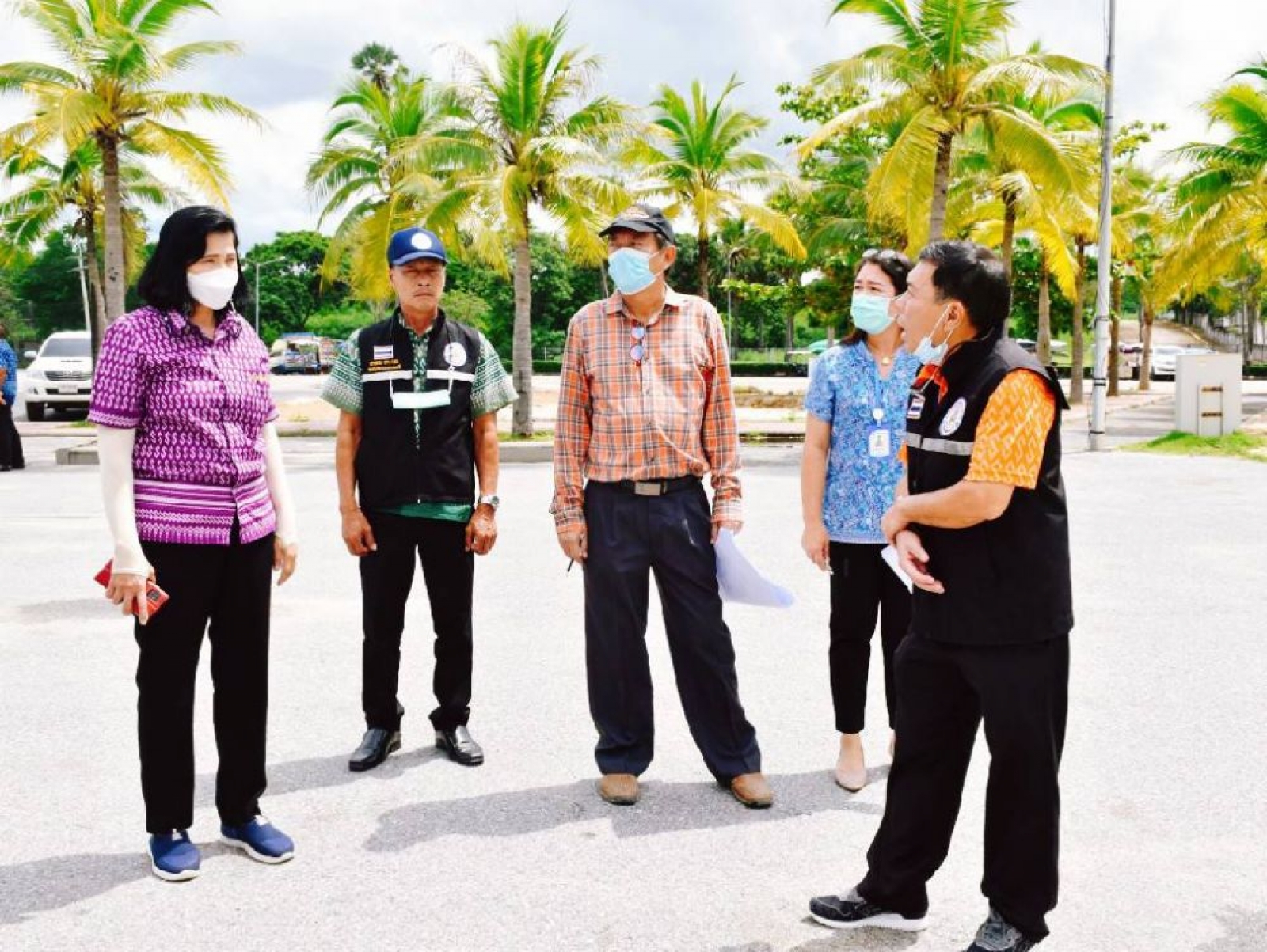 เตรียมจัดงานลอยกระทงลงพื้นที่ดูสถานที่ชายหาดบ้านอำเภอจัดงานลอยกระทง