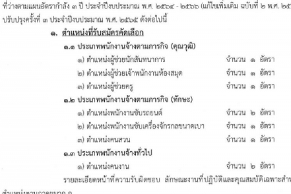 ประกาศเทศบาลตำบลนาจอมเทียน เรื่องรับสมัครคัดเลือกบุคคลเพื่อสรรหาและเลือกสรรเป็นพนักงานจ้างครั้งที่๑ประจำปีงบประมาณ พ.ศ. ๒๕๖๖