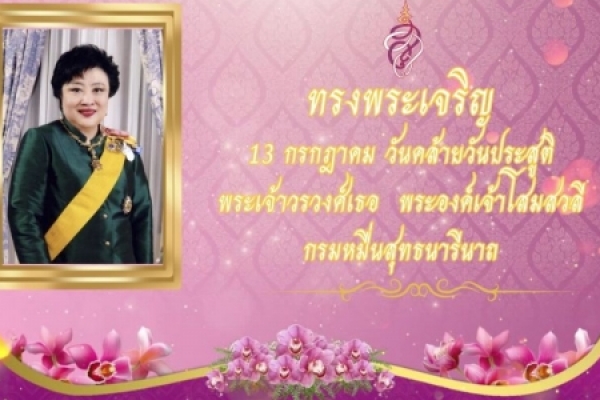 13 กรกฎาคม วันคล้ายวันประสูติ พระเจ้าวรวงศ์เธอ พระองค์เจ้าโสมสวลี กรมหมื่นสุทธนารีนาถ  พระเจ้าวรวงศ์เธอ พระองค์เจ้าโสมสวลี กรมหมื่นสุทธนารีนาถ เป็นธิดาพระองค์ใหญ่ของหม่อมราชวงศ์อดุลกิติ์ กิติยากร กับท่านผู้หญิงพันธุ์สวลี กิติยากร พระองค์เป็นทั้งพระภาติยะแ